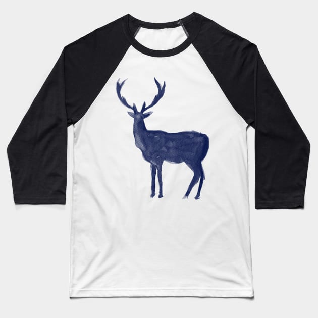 Reindeer Baseball T-Shirt by mikekoubou